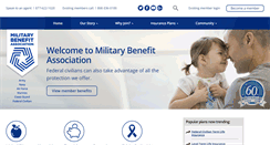 Desktop Screenshot of militarybenefit.org
